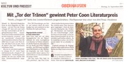 Peter Coon – Literaturpreis 2019 der Gruppe 48, WAZ Oberhausen